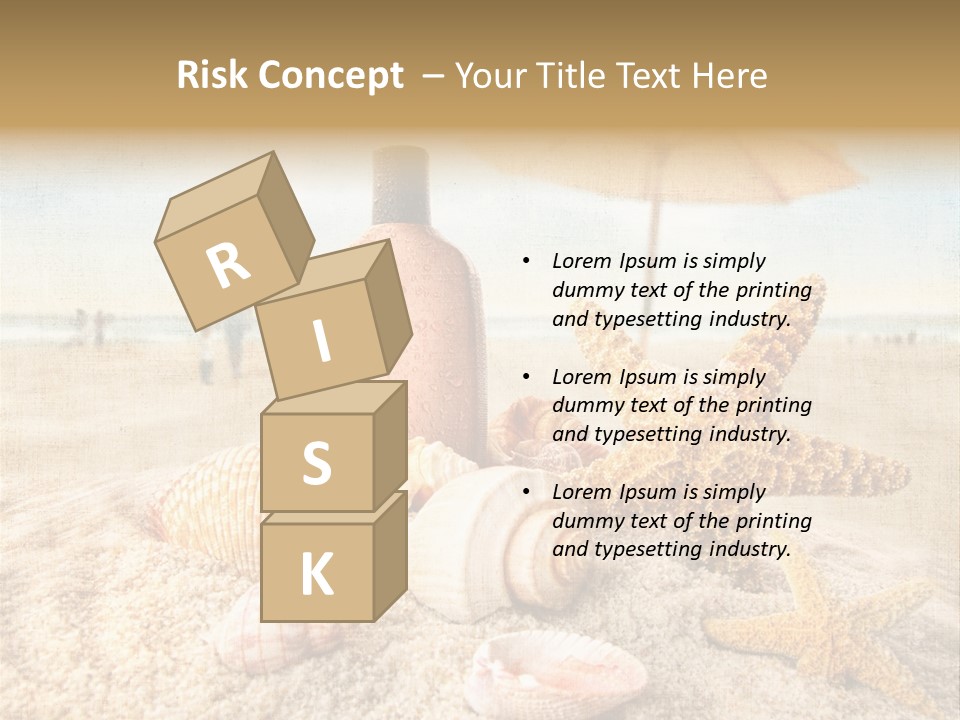 Beach Sky People PowerPoint Template