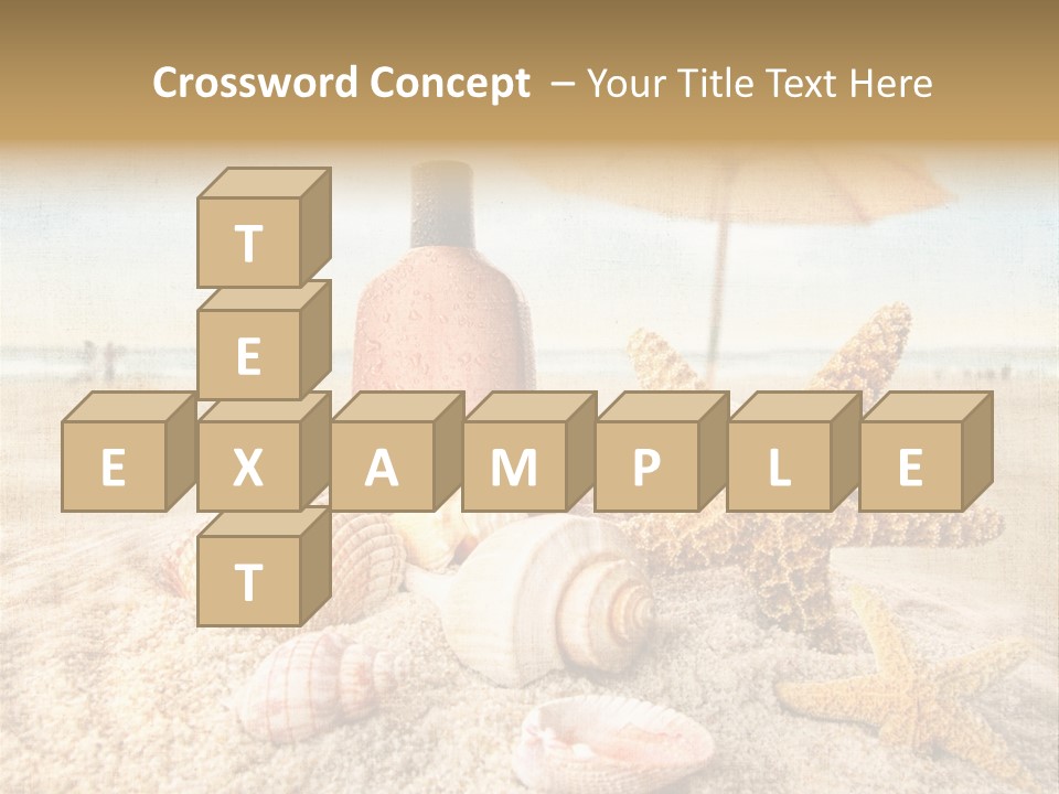 Beach Sky People PowerPoint Template