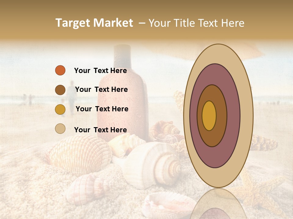 Beach Sky People PowerPoint Template