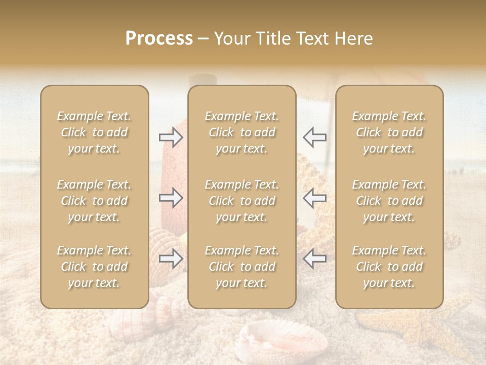 Beach Sky People PowerPoint Template