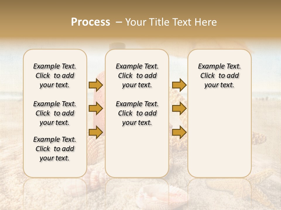 Beach Sky People PowerPoint Template