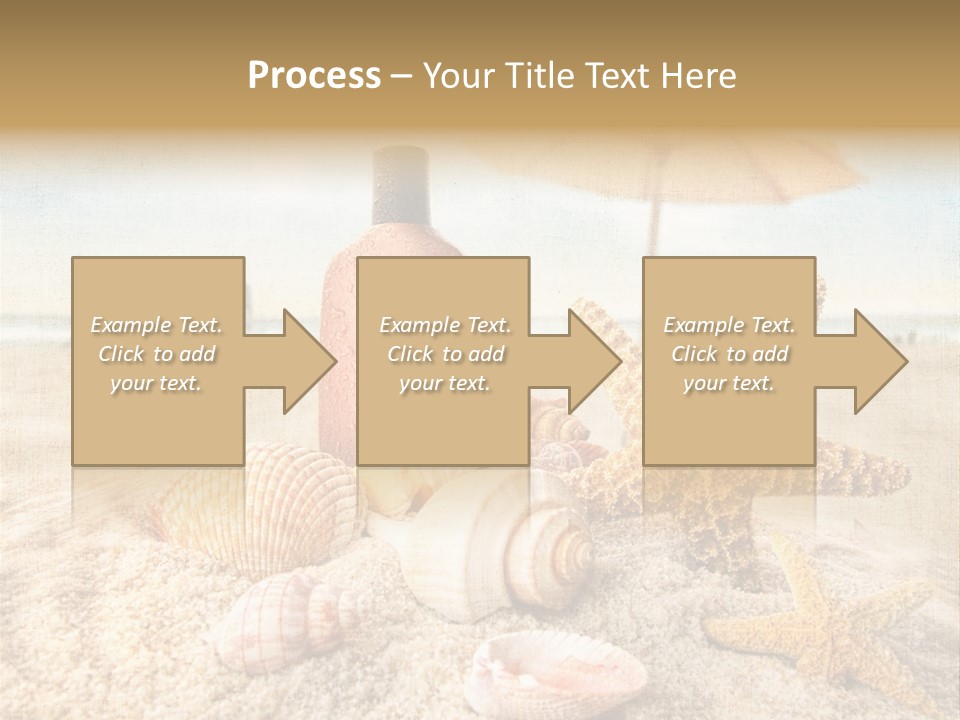 Beach Sky People PowerPoint Template