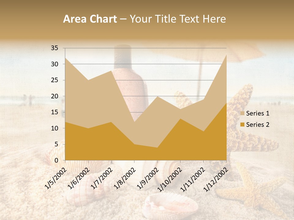 Beach Sky People PowerPoint Template
