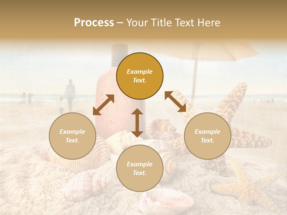 Beach Sky People PowerPoint Template