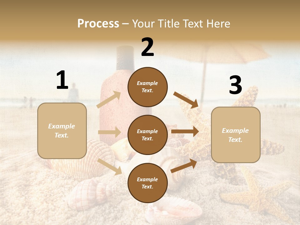 Beach Sky People PowerPoint Template