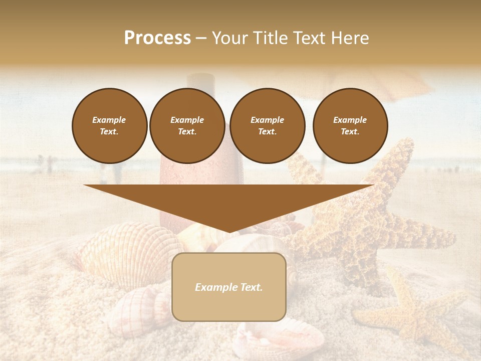 Beach Sky People PowerPoint Template