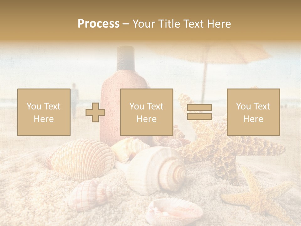 Beach Sky People PowerPoint Template