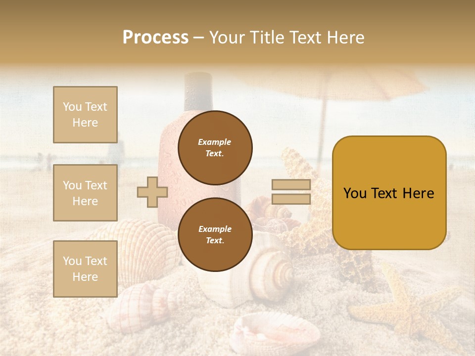 Beach Sky People PowerPoint Template