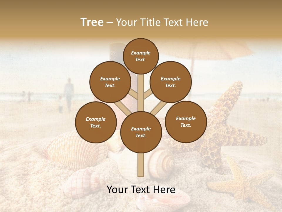 Beach Sky People PowerPoint Template