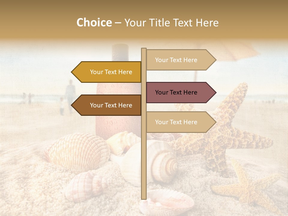 Beach Sky People PowerPoint Template