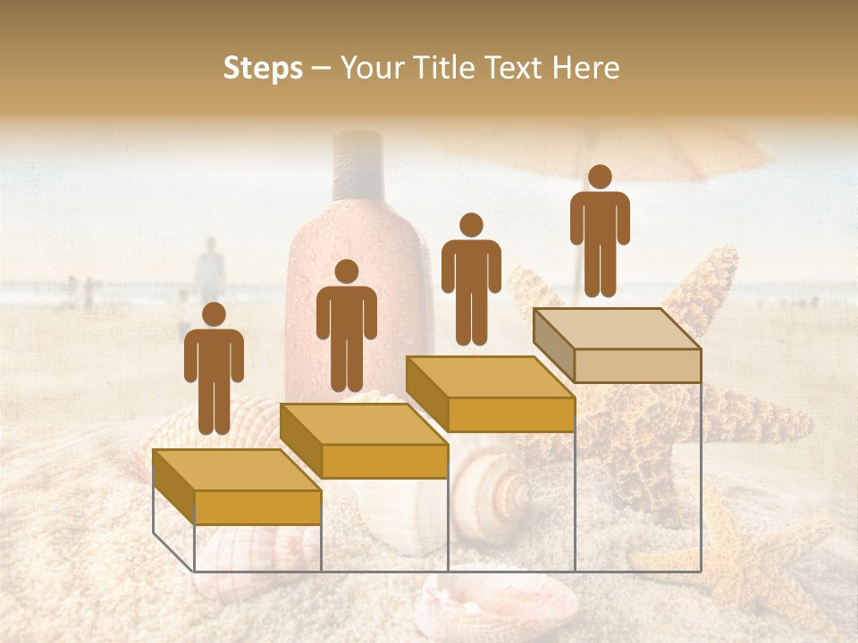 Beach Sky People PowerPoint Template