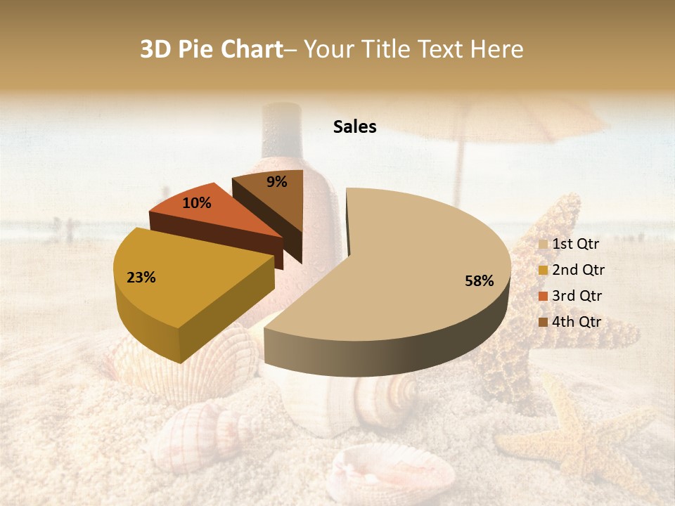 Beach Sky People PowerPoint Template