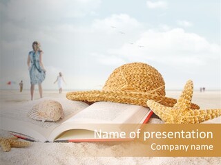 Background Sea Seashell PowerPoint Template