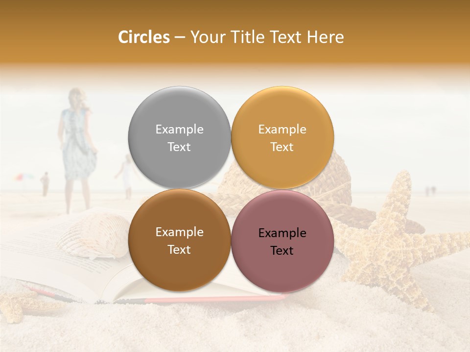 Background Sea Seashell PowerPoint Template