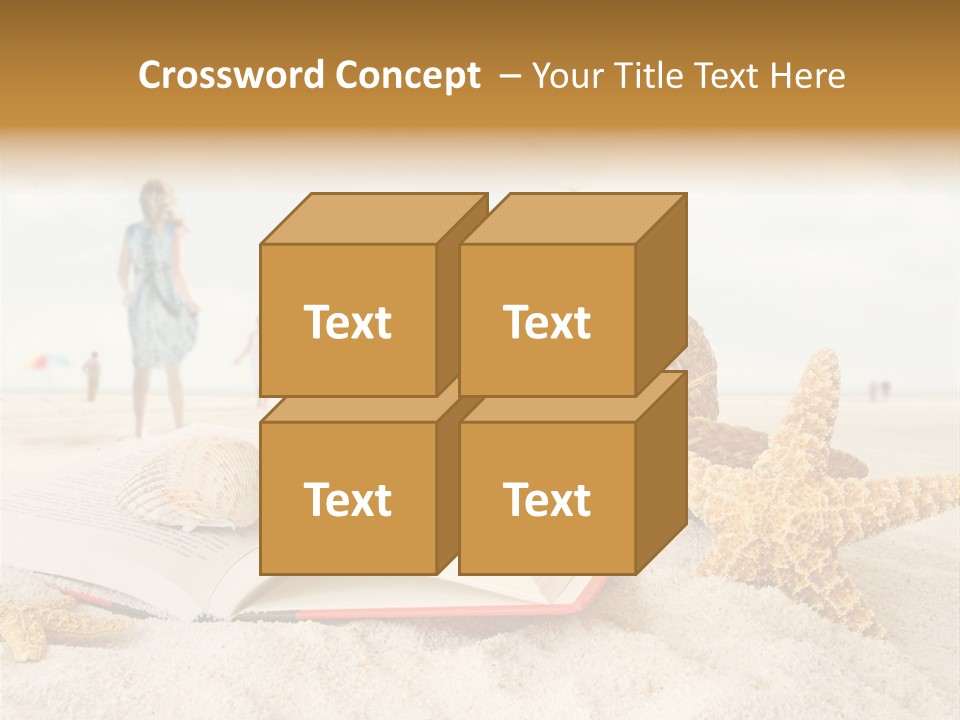 Background Sea Seashell PowerPoint Template