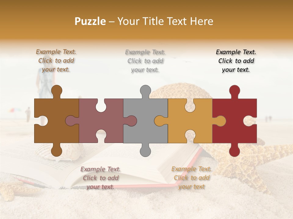 Background Sea Seashell PowerPoint Template