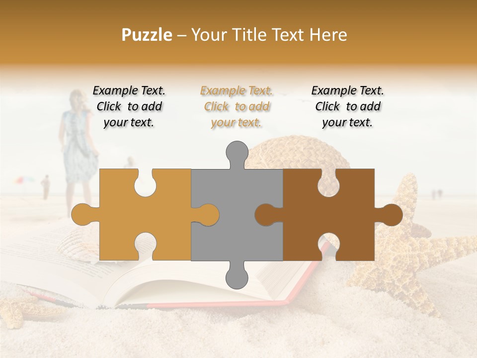 Background Sea Seashell PowerPoint Template