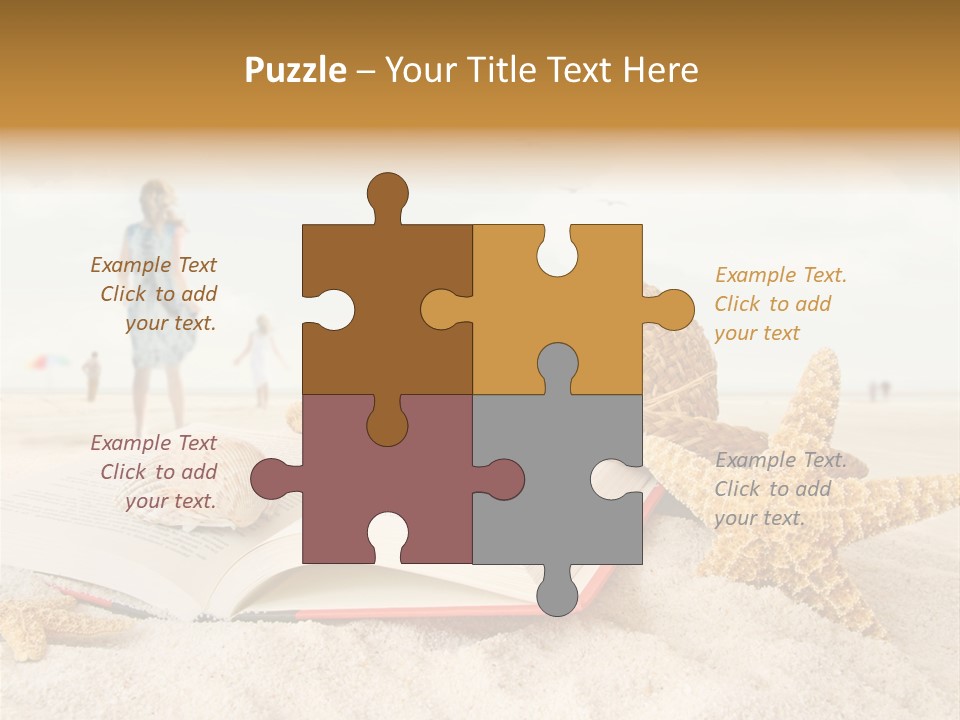 Background Sea Seashell PowerPoint Template