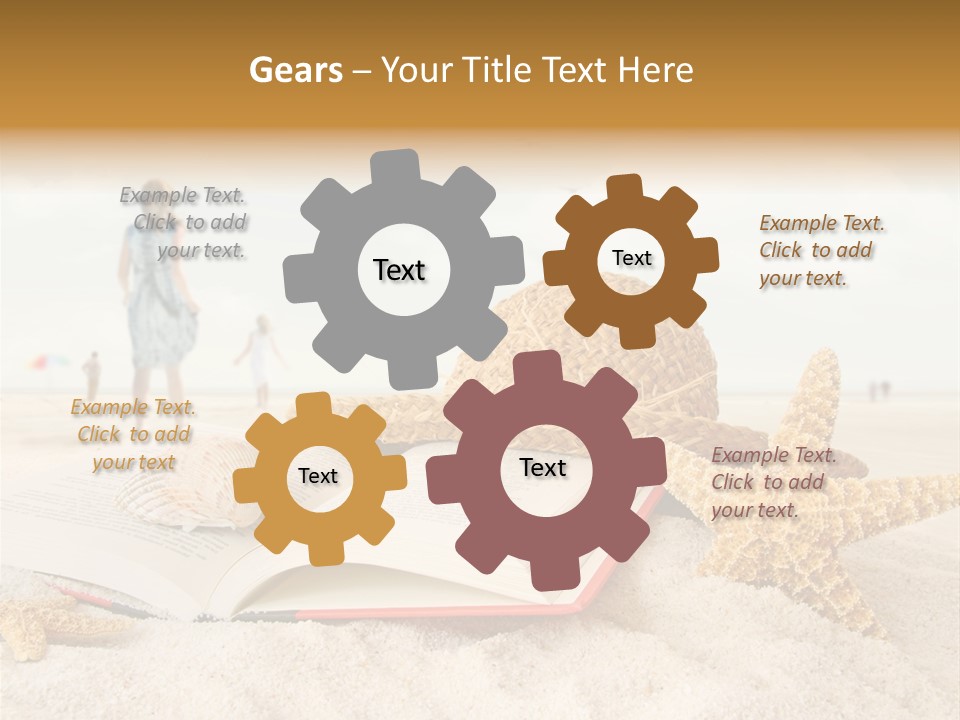 Background Sea Seashell PowerPoint Template