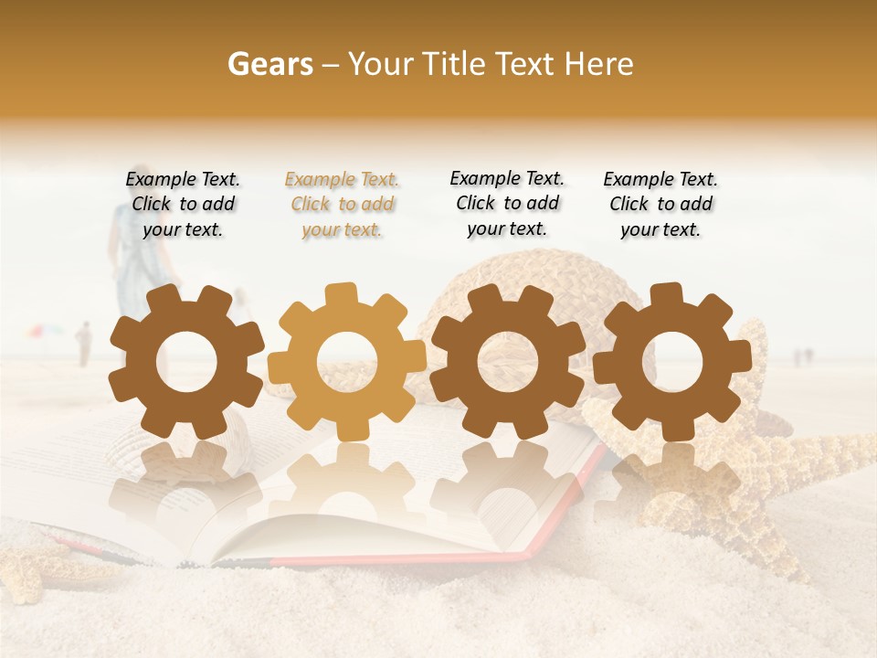 Background Sea Seashell PowerPoint Template