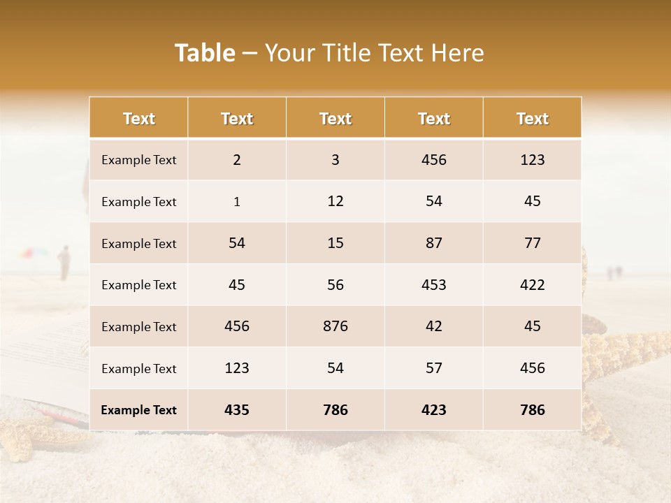 Background Sea Seashell PowerPoint Template