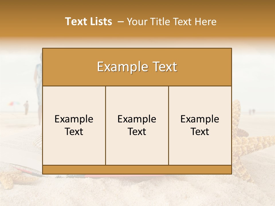 Background Sea Seashell PowerPoint Template