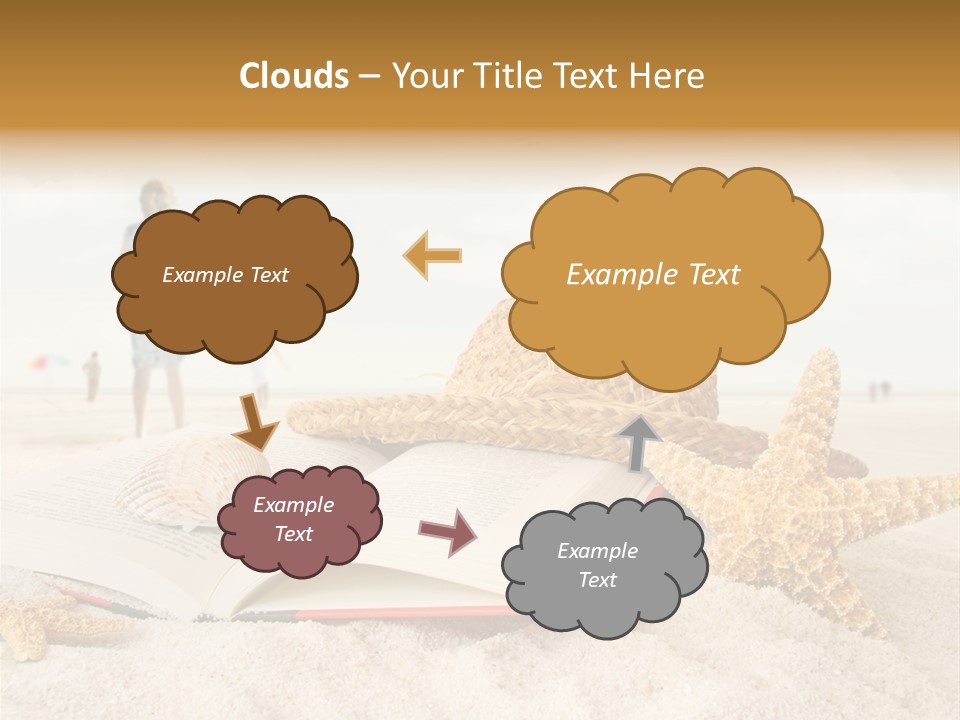 Background Sea Seashell PowerPoint Template