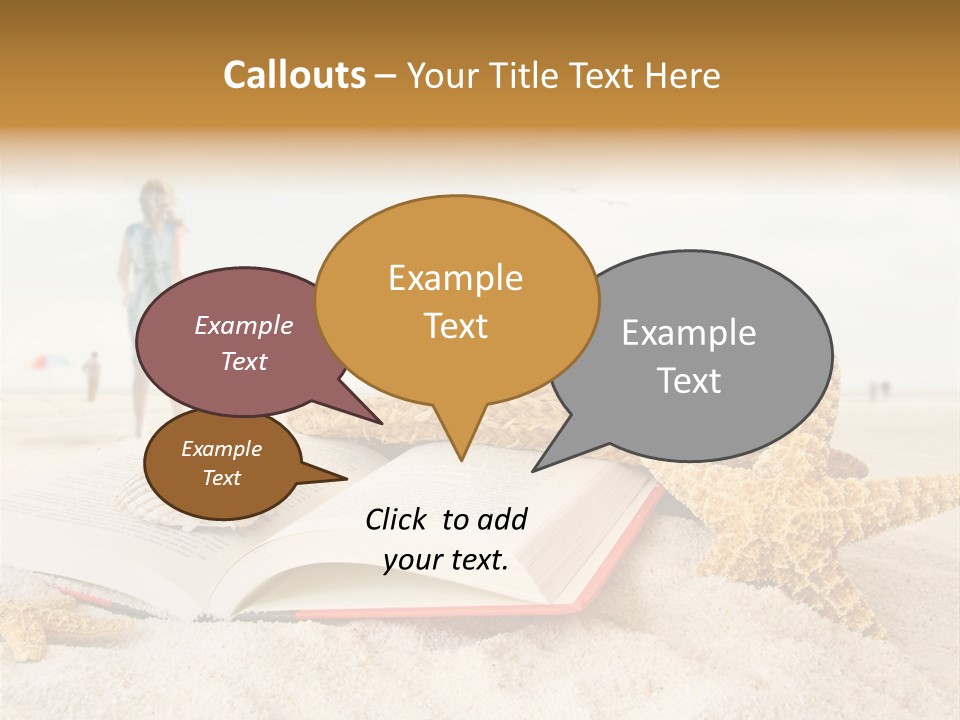 Background Sea Seashell PowerPoint Template