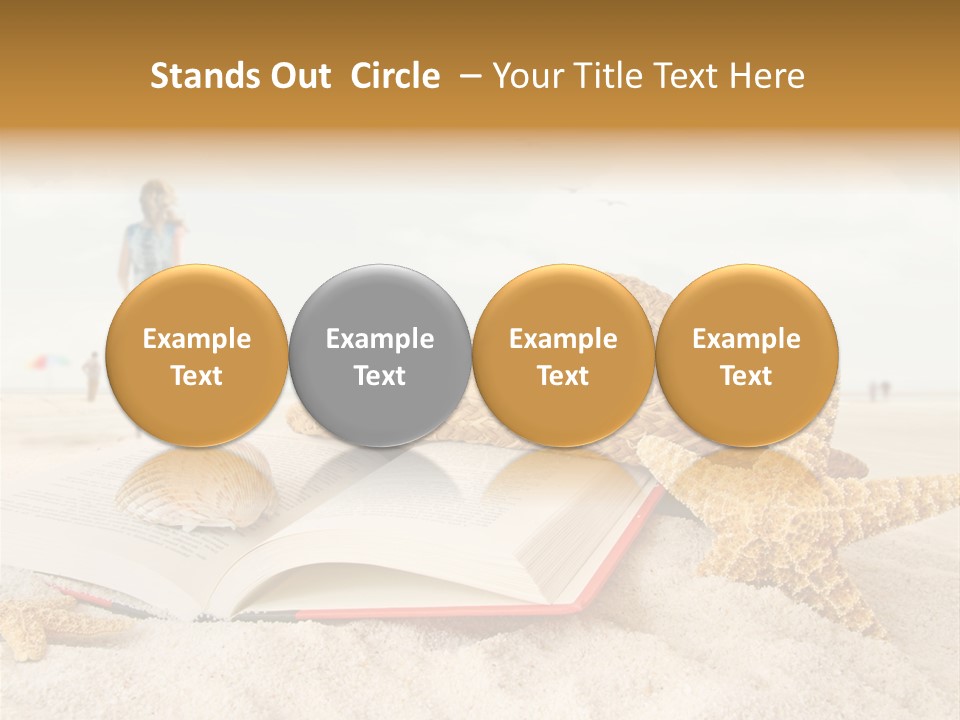 Background Sea Seashell PowerPoint Template