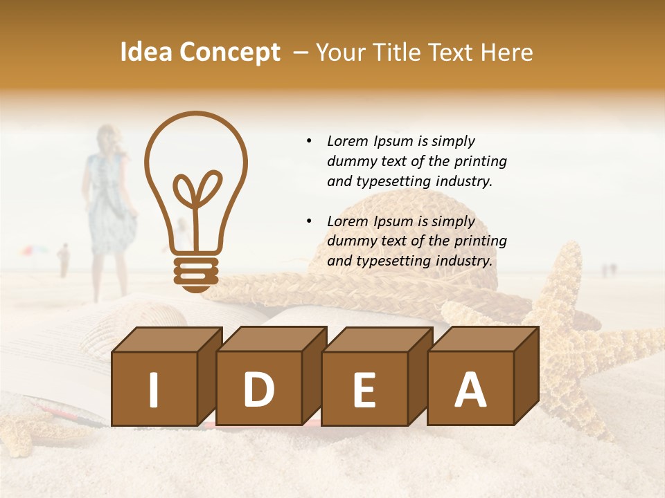 Background Sea Seashell PowerPoint Template