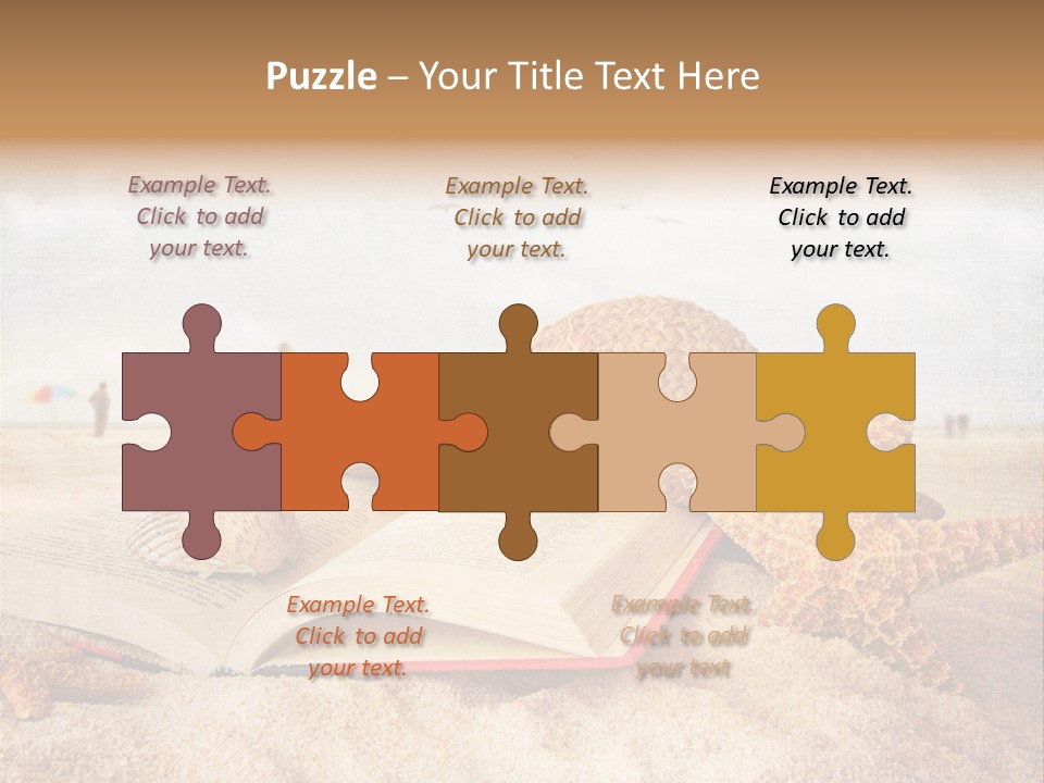 Page Straw Horizontal PowerPoint Template