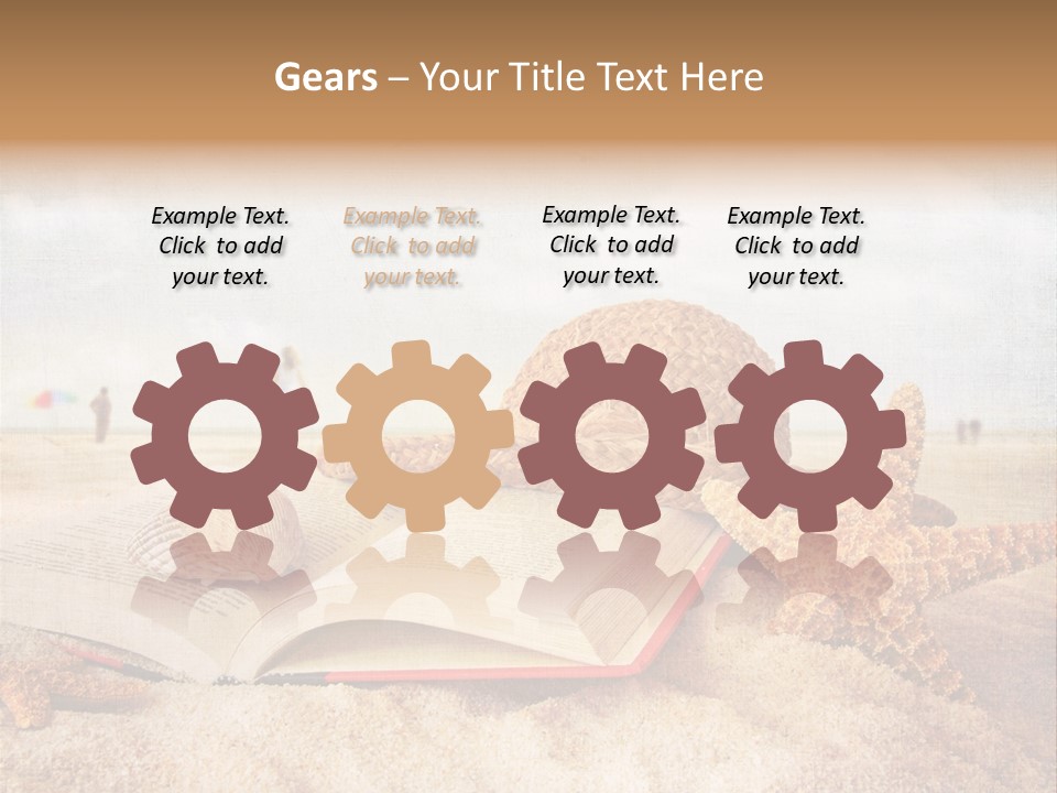 Page Straw Horizontal PowerPoint Template