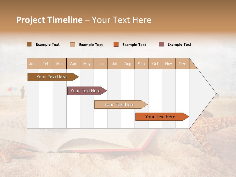 Page Straw Horizontal PowerPoint Template
