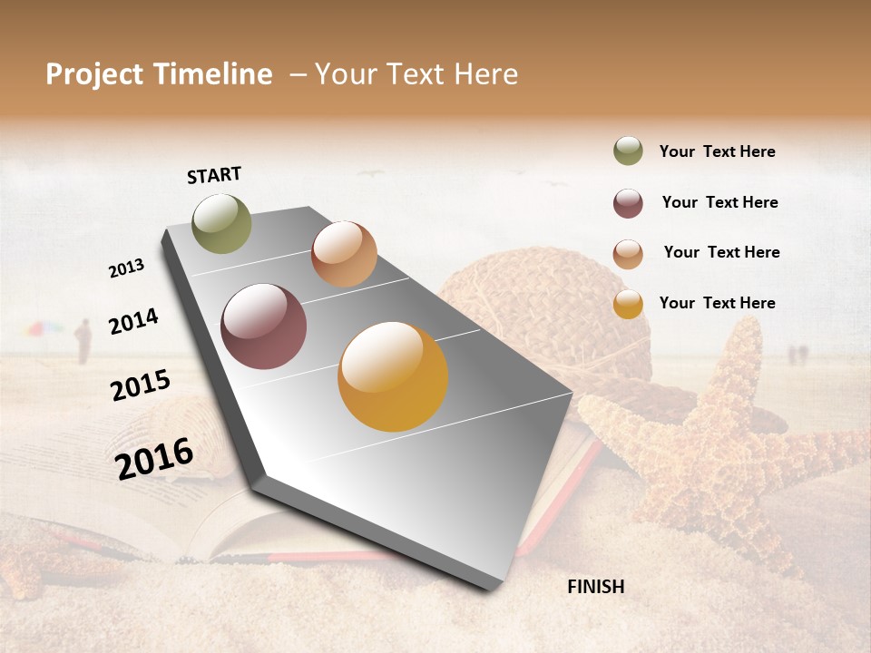 Page Straw Horizontal PowerPoint Template