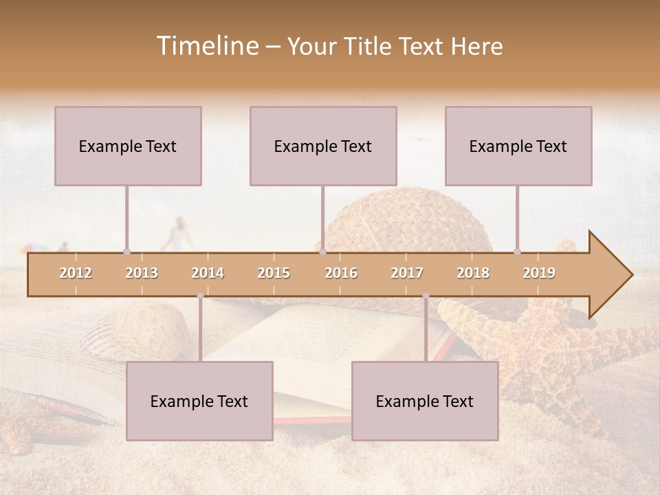 Page Straw Horizontal PowerPoint Template