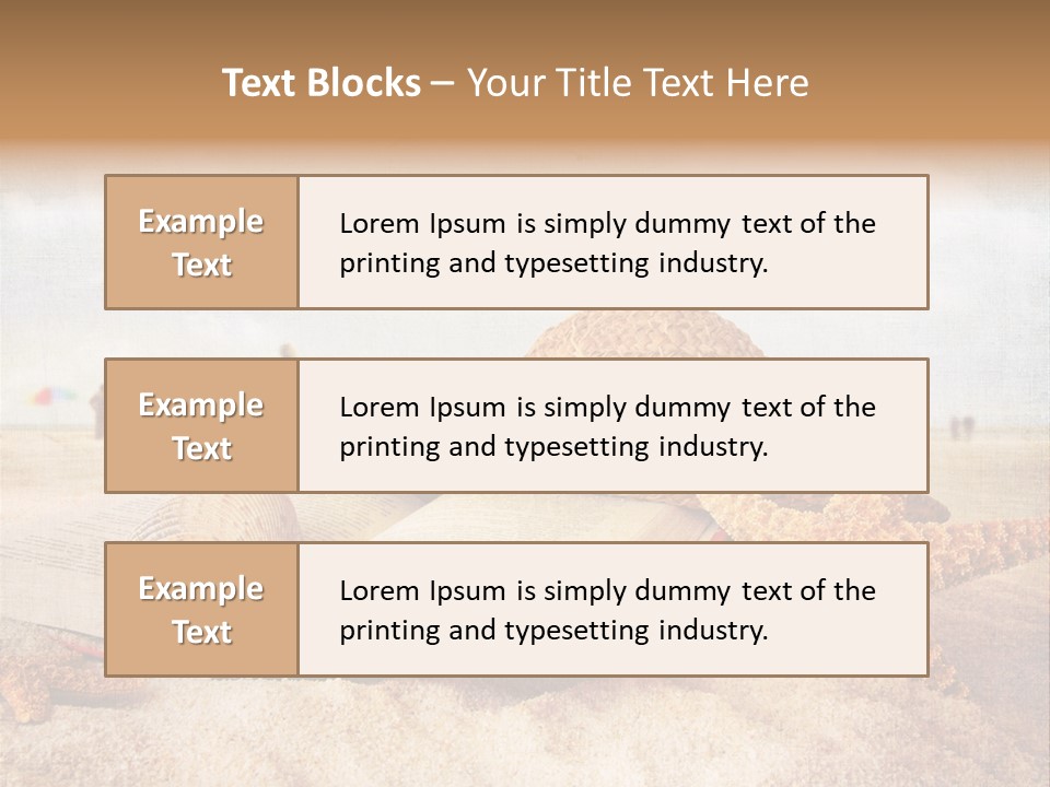 Page Straw Horizontal PowerPoint Template