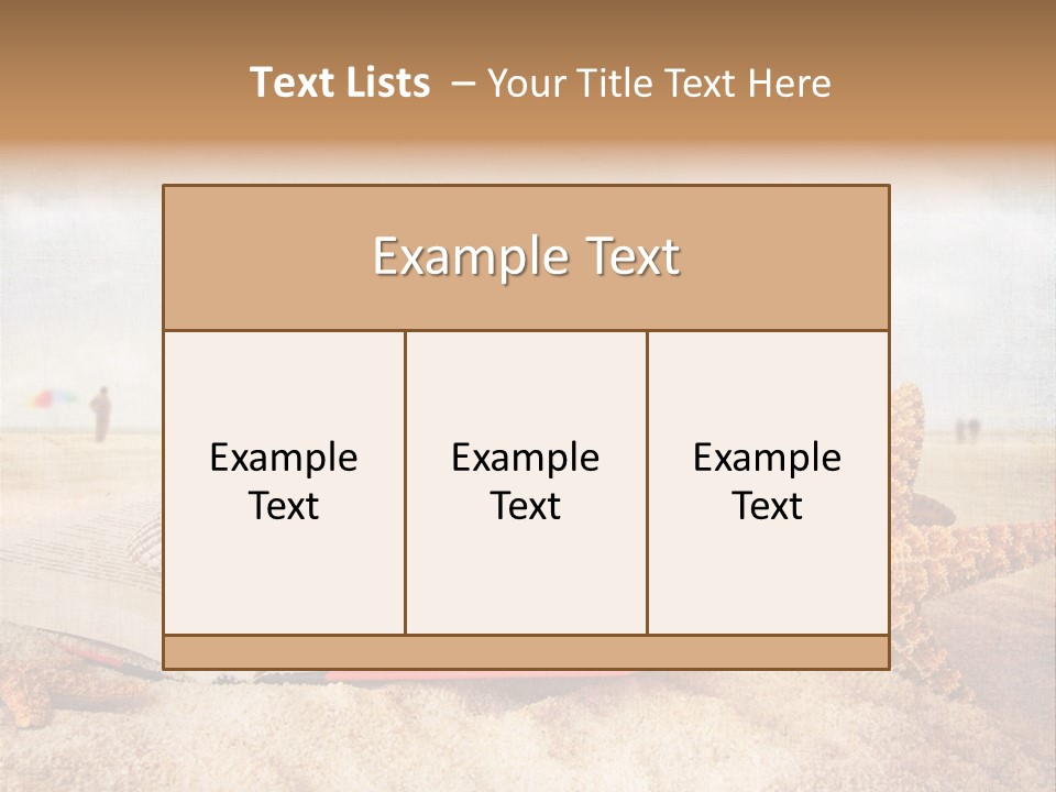 Page Straw Horizontal PowerPoint Template