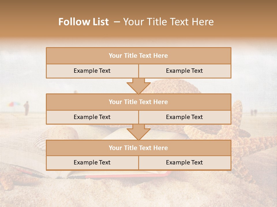 Page Straw Horizontal PowerPoint Template