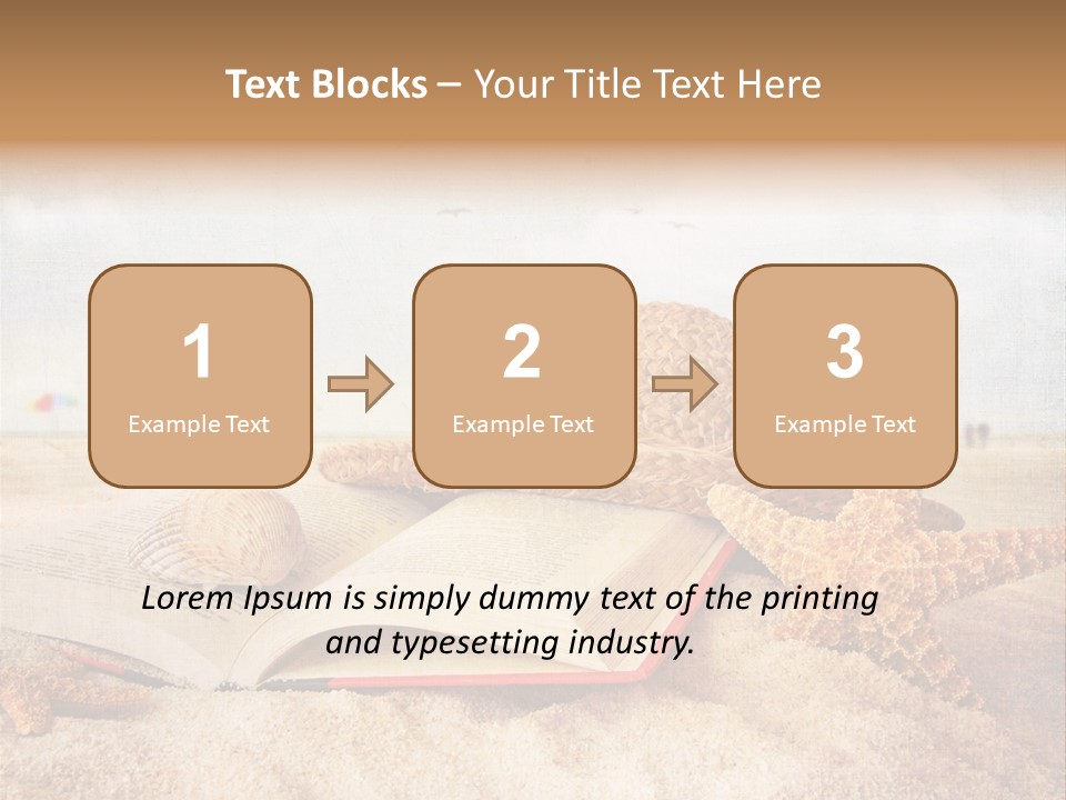 Page Straw Horizontal PowerPoint Template