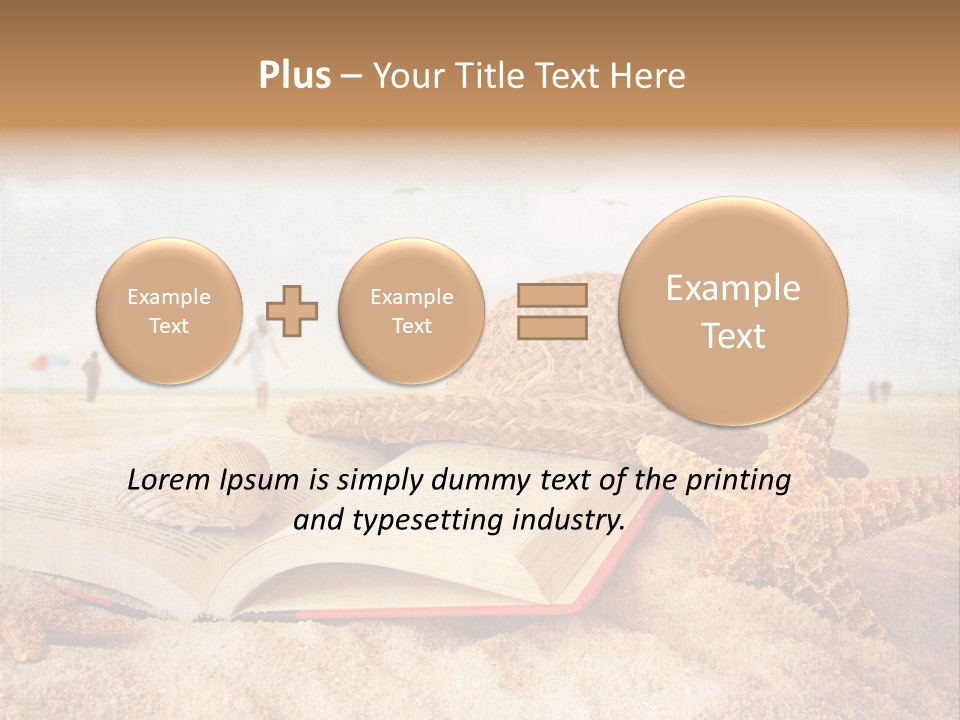 Page Straw Horizontal PowerPoint Template