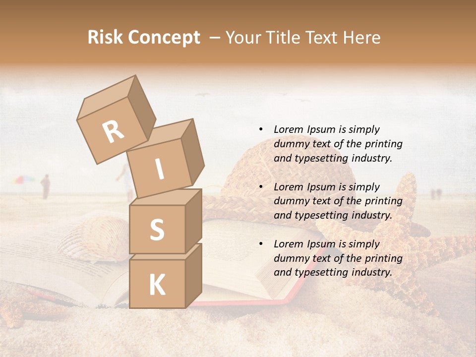 Page Straw Horizontal PowerPoint Template