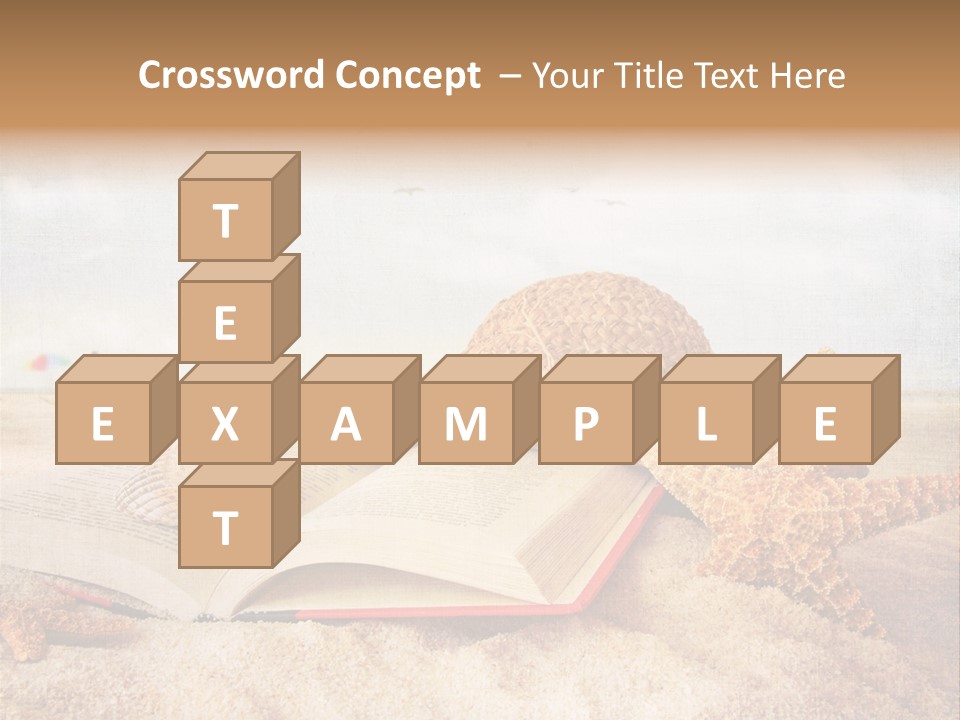 Page Straw Horizontal PowerPoint Template