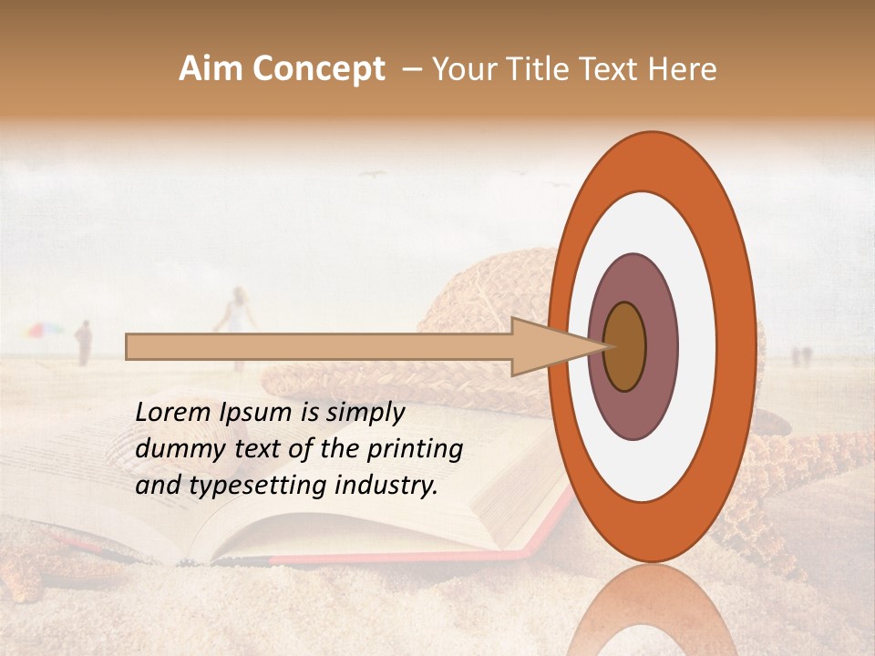 Page Straw Horizontal PowerPoint Template