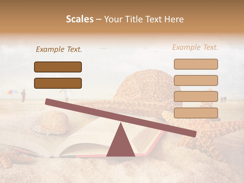 Page Straw Horizontal PowerPoint Template