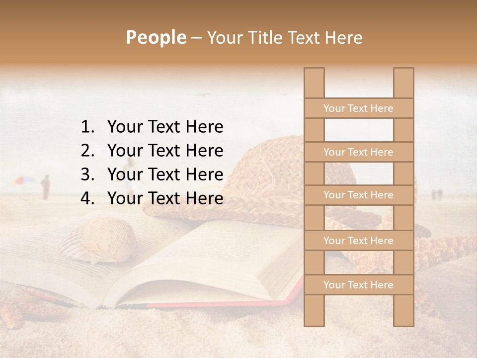 Page Straw Horizontal PowerPoint Template