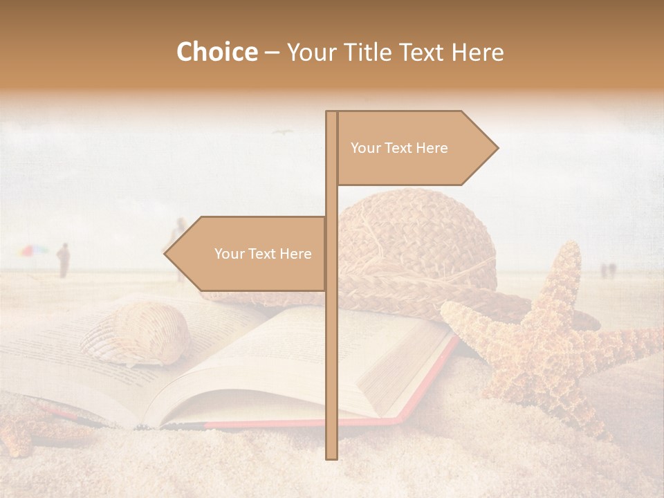 Page Straw Horizontal PowerPoint Template