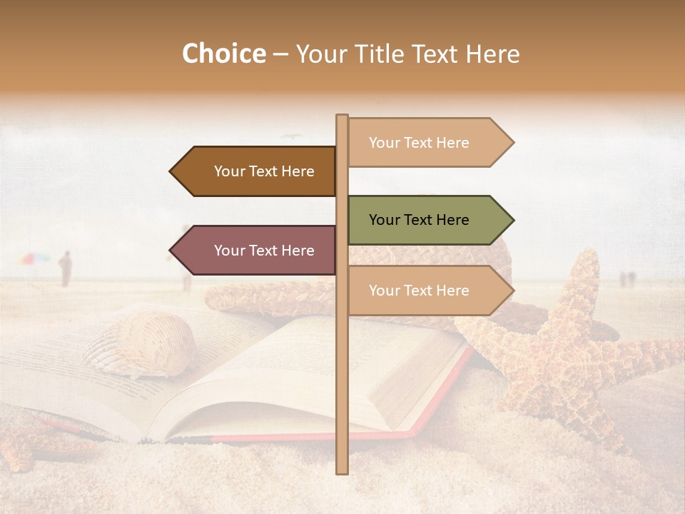 Page Straw Horizontal PowerPoint Template