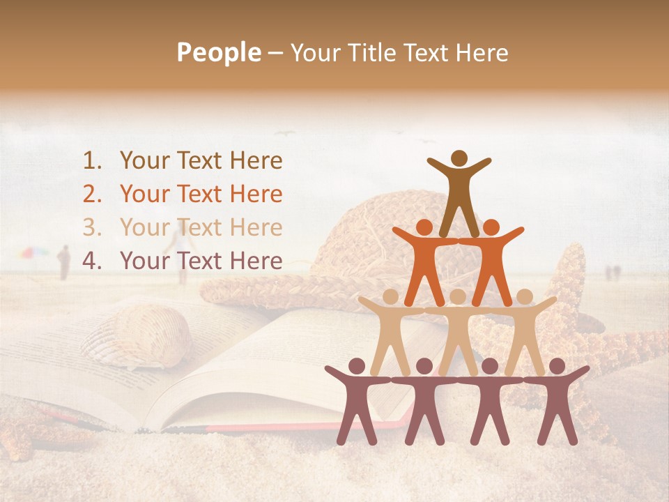 Page Straw Horizontal PowerPoint Template