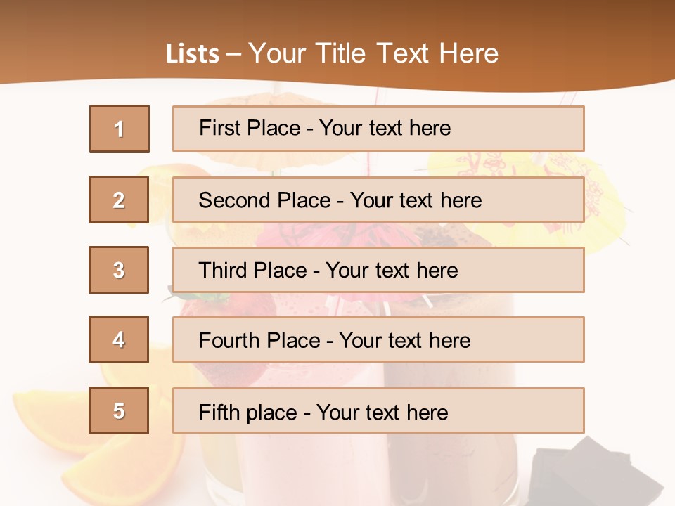 Smoothie Cocktail Yogurt PowerPoint Template