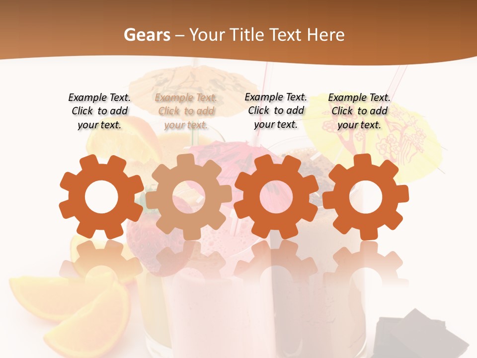 Smoothie Cocktail Yogurt PowerPoint Template